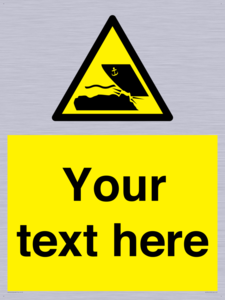 Custom Warning submerged objects in watercraft areas